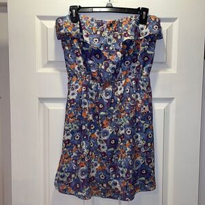 ✨MM Couture by Miss Me Floral strapless mini dress